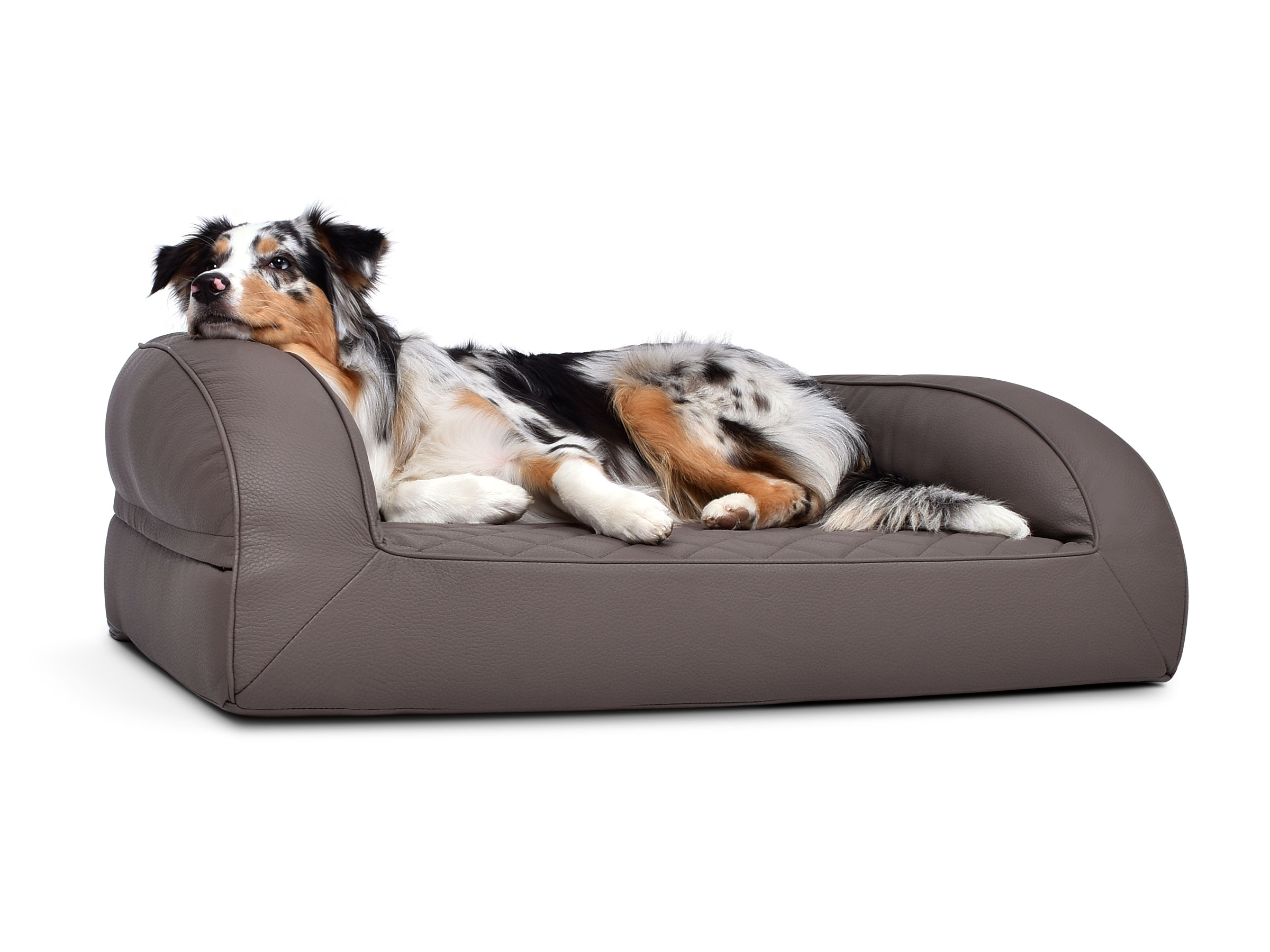 mypado Flo Faux Leather Premium Quilted Dog Bed
