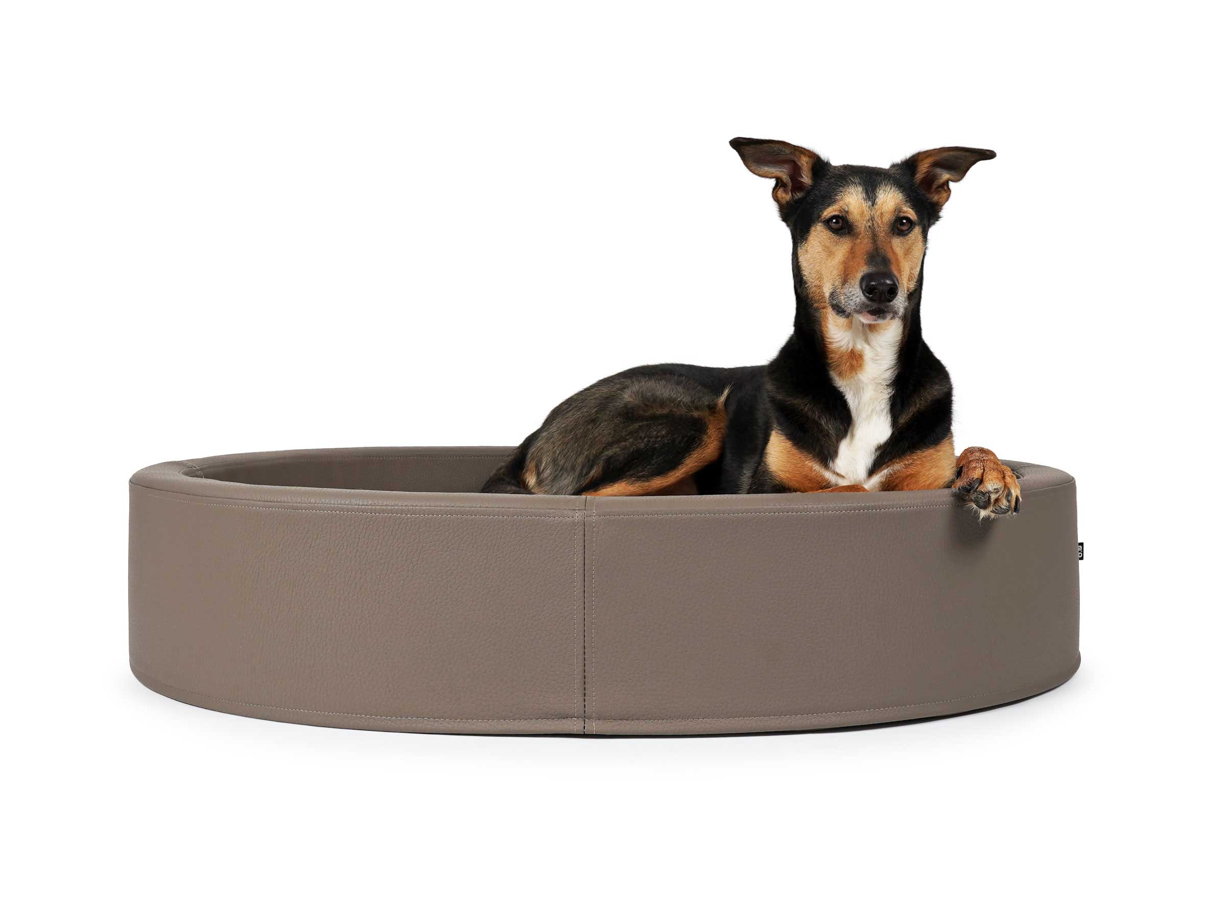 mypado London Imitation Leather Premium Dog Bed